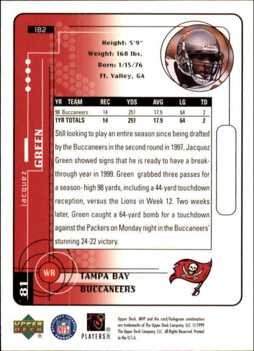 1999 Upper Deck MVP Football (Pick Card From List) C146 01-25 - Bild 267 von 321