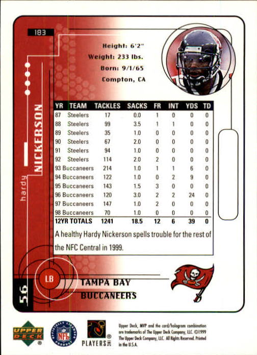 1999 Upper Deck MVP Football (Pick Card From List) C146 01-25 - Bild 269 von 321