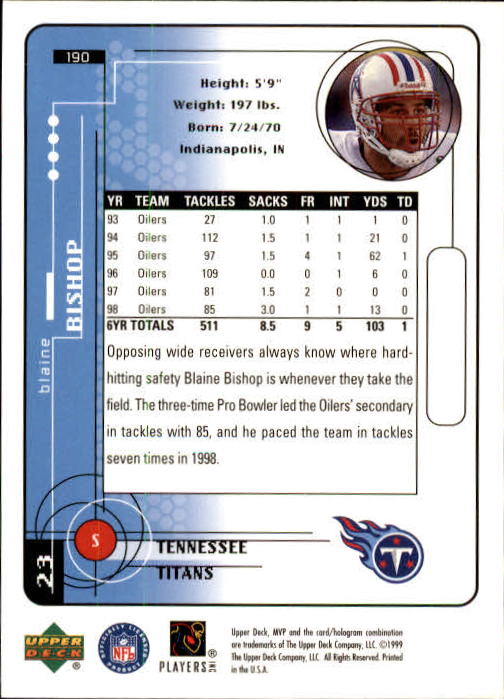 1999 Upper Deck MVP Football (Pick Card From List) C146 01-25 - Bild 281 von 321