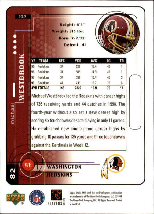 1999 Upper Deck MVP Football (Pick Card From List) C146 01-25 - Bild 285 von 321