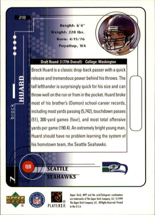 1999 Upper Deck MVP Football (Pick Card From List) C146 01-25 - Bild 319 von 321