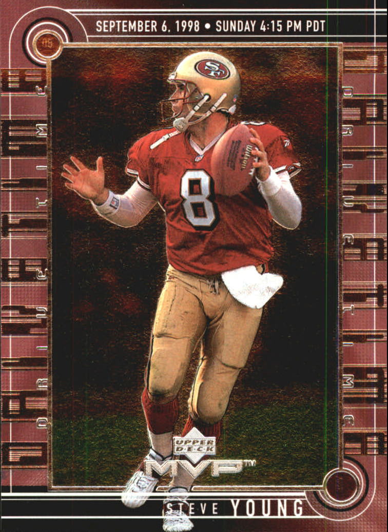 1999 Upper Deck MVP Drive Time #DT1 Steve Young