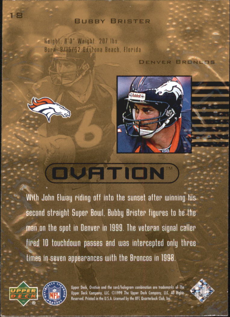 B3707- 1999 Upper Deck Ovation FB #s 1-90 +Inserts -You Pick- 15+ FREE US SHIP - Picture 37 of 195