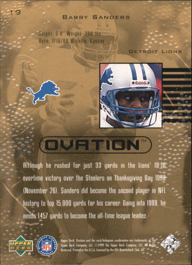 1997 Pro Line III DC - #68 Barry Sanders