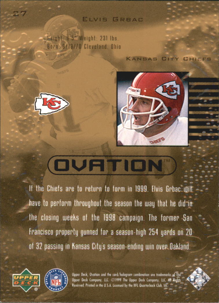 B3707- 1999 Upper Deck Ovation FB #s 1-90 +Inserts -You Pick- 15+ FREE US SHIP - Picture 55 of 195