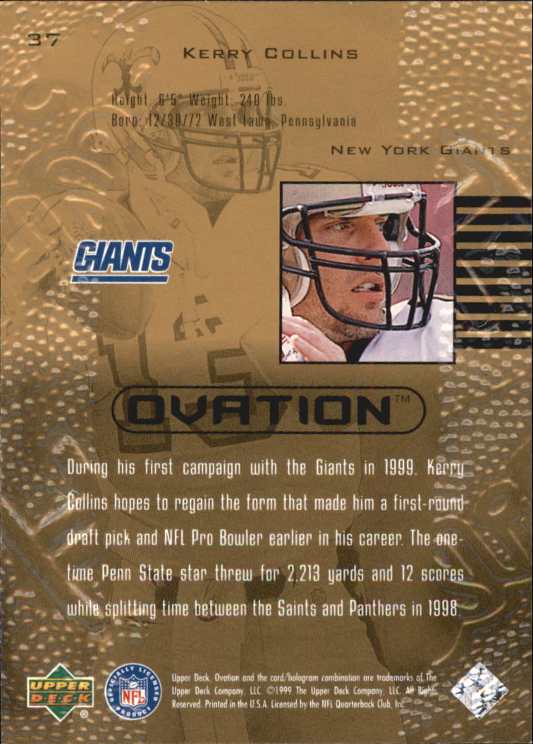 B3707- 1999 Upper Deck Ovation FB #s 1-90 +Inserts -You Pick- 15+ FREE US SHIP - Picture 75 of 195