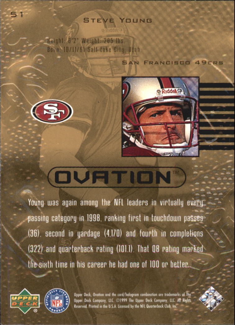 B3707- 1999 Upper Deck Ovation FB #s 1-90 +Inserts -You Pick- 15+ FREE US SHIP - Picture 103 of 195