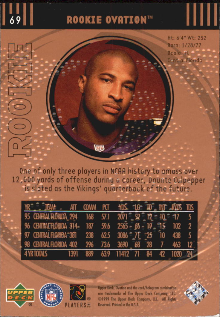 B3707- 1999 Upper Deck Ovation FB #s 1-90 +Inserts -You Pick- 15+ FREE US SHIP - Picture 139 of 195