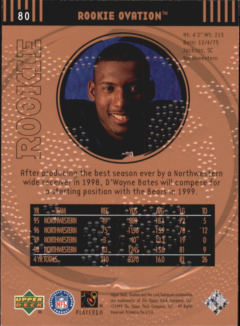 B3707- 1999 Upper Deck Ovation FB #s 1-90 +Inserts -You Pick- 15+ FREE US SHIP - Picture 159 of 195