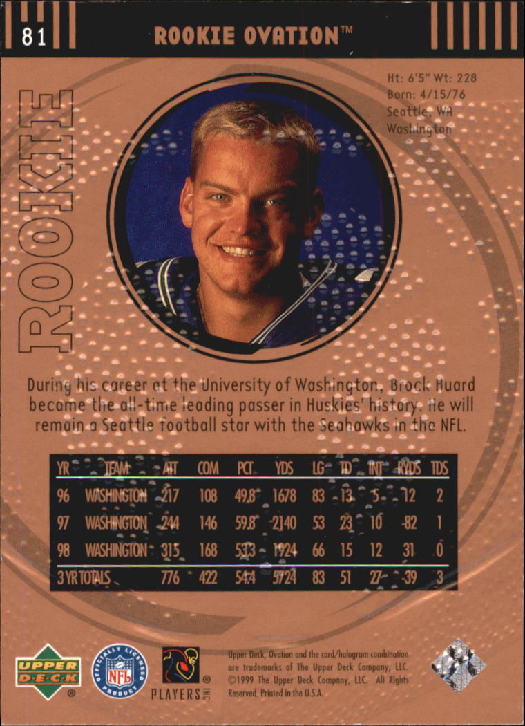 B3707- 1999 Upper Deck Ovation FB #s 1-90 +Inserts -You Pick- 15+ FREE US SHIP - Picture 161 of 195
