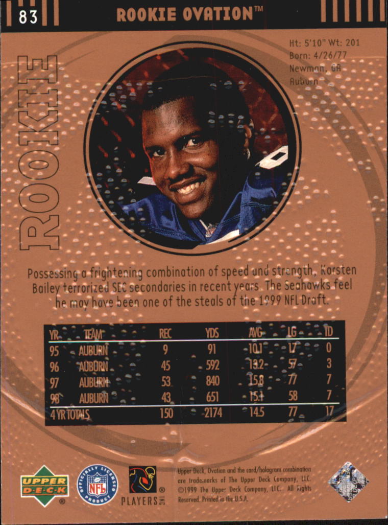 B3707- 1999 Upper Deck Ovation FB #s 1-90 +Inserts -You Pick- 15+ FREE US SHIP - Picture 165 of 195