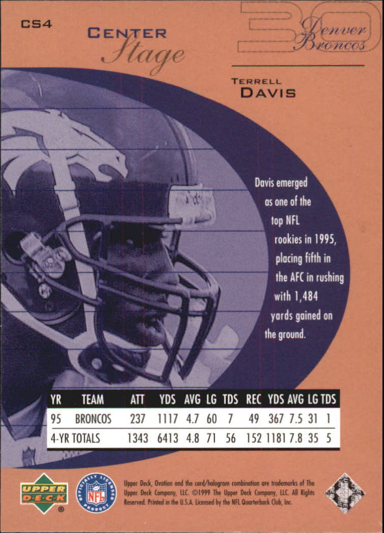 B3707- 1999 Upper Deck Ovation FB #s 1-90 +Inserts -You Pick- 15+ FREE US SHIP - Picture 181 of 195