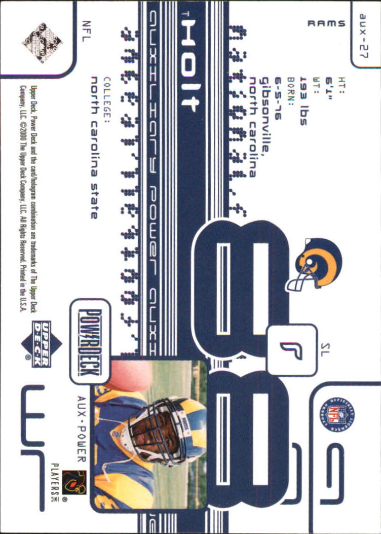 1999 Upper Deck PowerDeck Auxiliary #AUX27 Torry Holt back image
