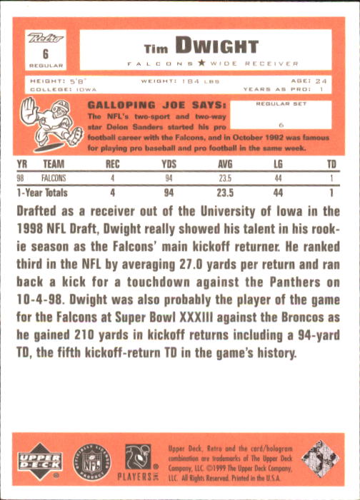 A7636- 1999 Upper Deck Retro FB #s 1-165 +Inserts -You Pick- 15+ FREE US SHIP - Picture 11 of 330