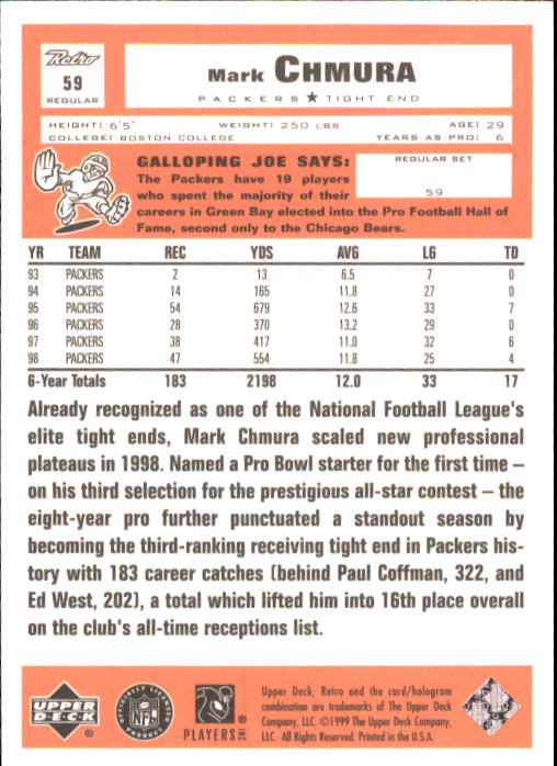 A7636- 1999 Upper Deck Retro FB #s 1-165 +Inserts -You Pick- 15+ FREE US SHIP - Picture 47 of 330