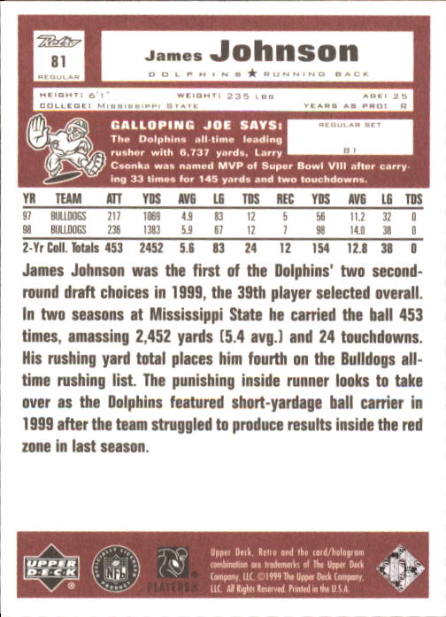 A7636- 1999 Upper Deck Retro FB #s 1-165 +Inserts -You Pick- 15+ FREE US SHIP - Picture 169 of 330