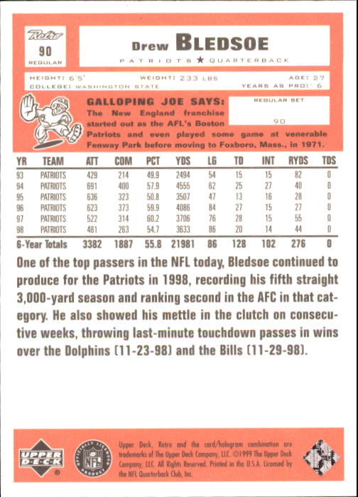 A7636- 1999 Upper Deck Retro FB #s 1-165 +Inserts -You Pick- 15+ FREE US SHIP - Picture 171 of 330