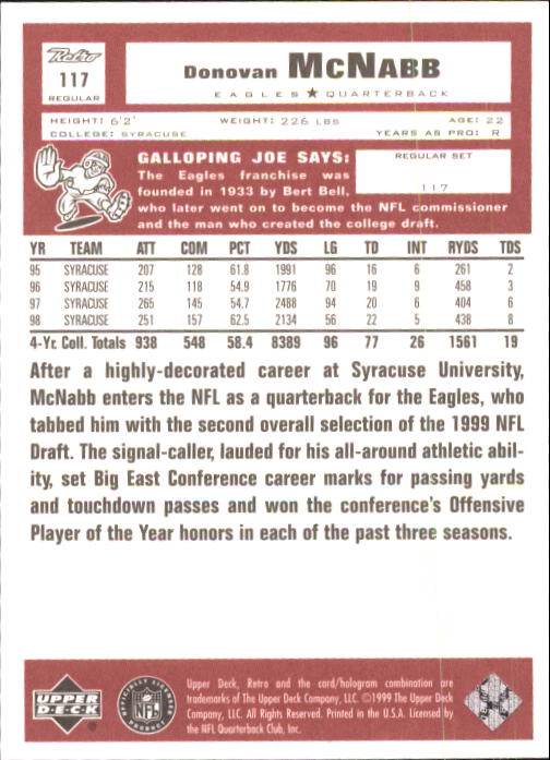 A7636- 1999 Upper Deck Retro FB #s 1-165 +Inserts -You Pick- 15+ FREE US SHIP - Picture 328 of 330