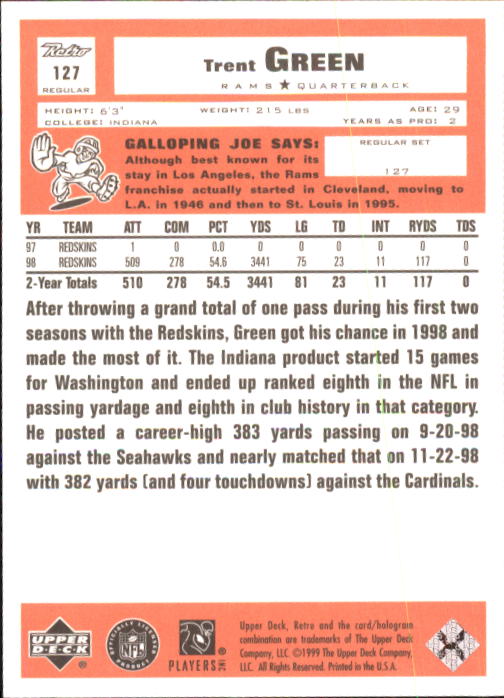 A7636- 1999 Upper Deck Retro FB #s 1-165 +Inserts -You Pick- 15+ FREE US SHIP - Picture 95 of 330