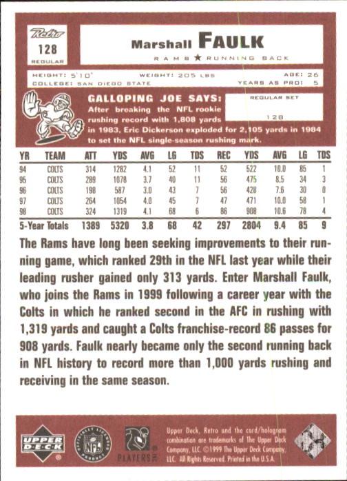 A7636- 1999 Upper Deck Retro FB #s 1-165 +Inserts -You Pick- 15+ FREE US SHIP - Picture 185 of 330