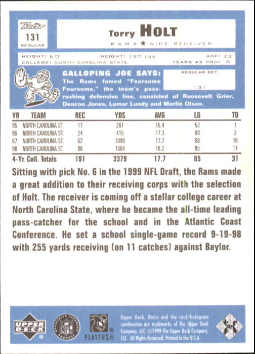 A7636- 1999 Upper Deck Retro FB #s 1-165 +Inserts -You Pick- 15+ FREE US SHIP - Picture 308 of 330
