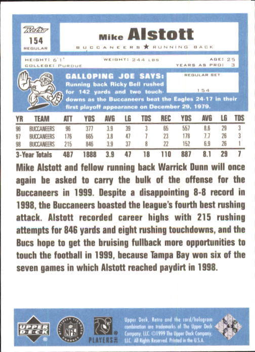 A7636- 1999 Upper Deck Retro FB #s 1-165 +Inserts -You Pick- 15+ FREE US SHIP - Picture 111 of 330