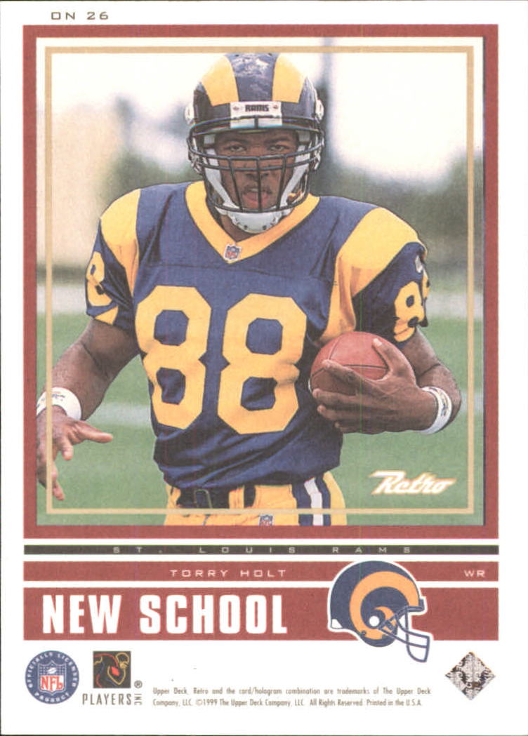 1999 Upper Deck Retro Old School/New School #ON26 Isaac Bruce/Torry Holt back image