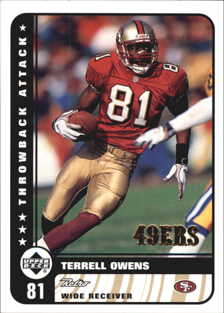 1999 Upper Deck Retro Throwback Attack #T6 Terrell Owens