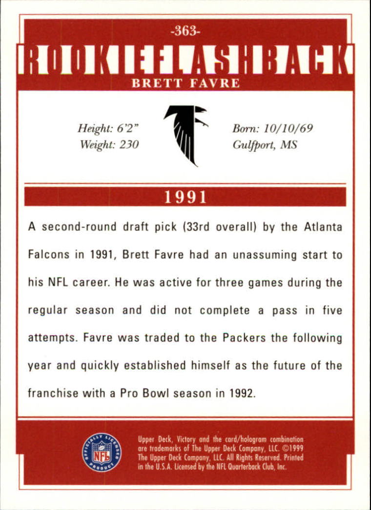 Brett Favre cards (1991-2001) Packers - You Choose - Picture 271 of 372