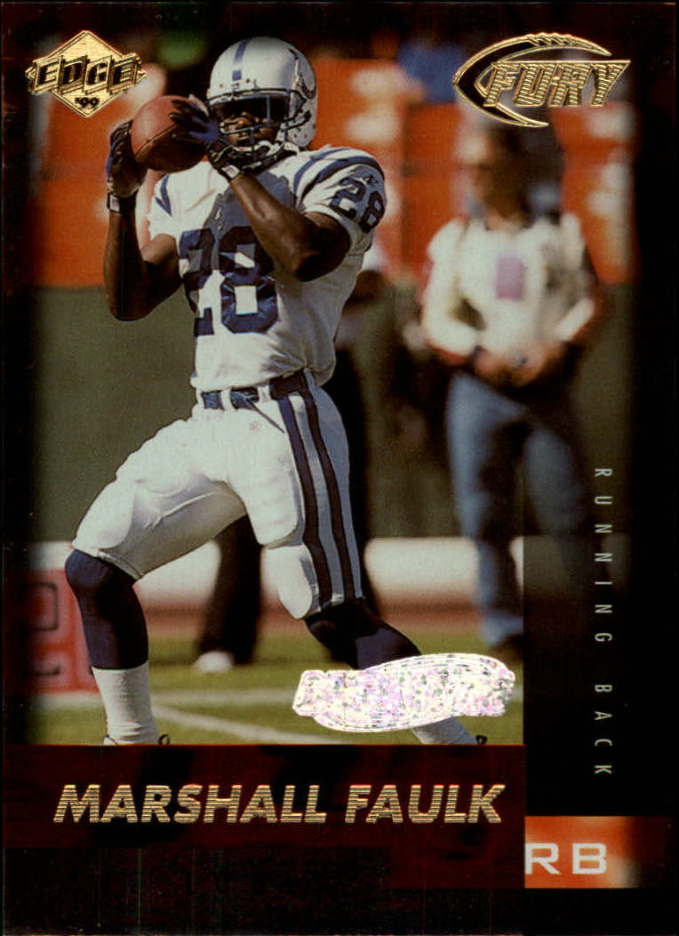 1999 Collector's Edge Fury Galvanized Previews #45 Marshall Faulk