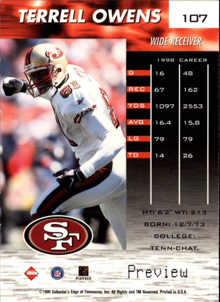 A7941- 1999 Collector's Edge Fury FB Assort Inserts -You Pick- 15+ FREE US SHIP - Picture 23 of 409