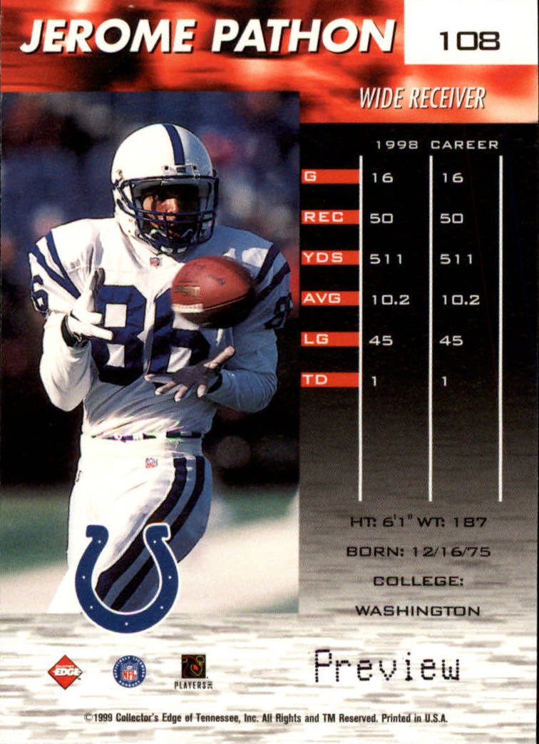 A7941- 1999 Collector's Edge Fury FB Assort Inserts -You Pick- 15+ FREE US SHIP - Picture 25 of 409