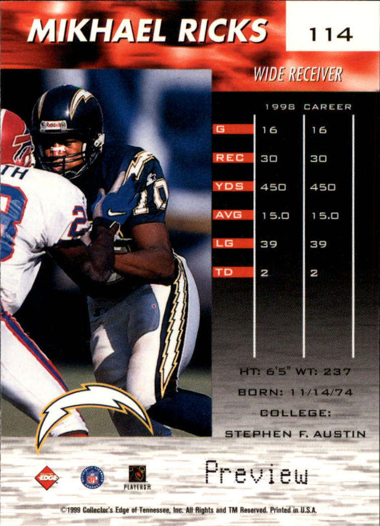 A7941- 1999 Collector's Edge Fury FB Assort Inserts -You Pick- 15+ FREE US SHIP - Picture 37 of 409