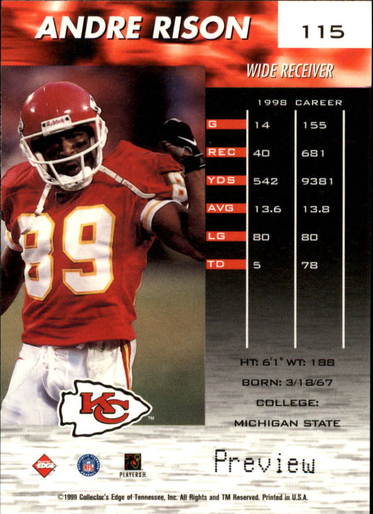 A7941- 1999 Collector's Edge Fury FB Assort Inserts -You Pick- 15+ FREE US SHIP - Picture 39 of 409