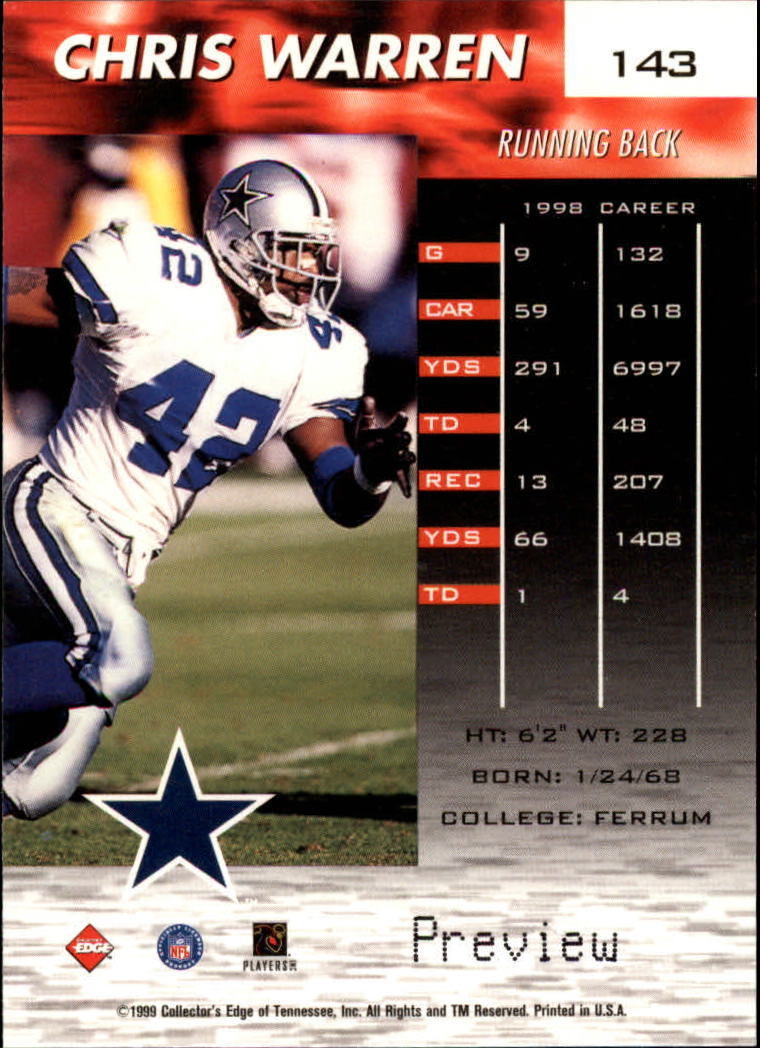 A7941- 1999 Collector's Edge Fury FB Assort Inserts -You Pick- 15+ FREE US SHIP - Picture 95 of 409