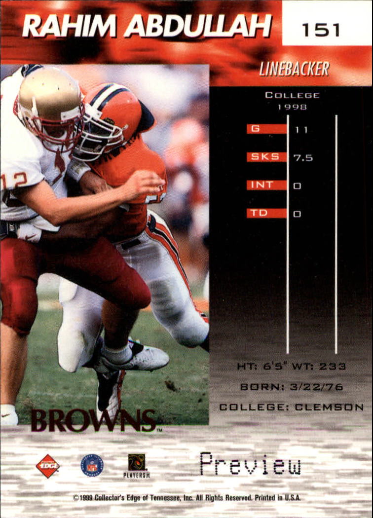 A7941- 1999 Collector's Edge Fury FB Assort Inserts -You Pick- 15+ FREE US SHIP - Picture 111 of 409