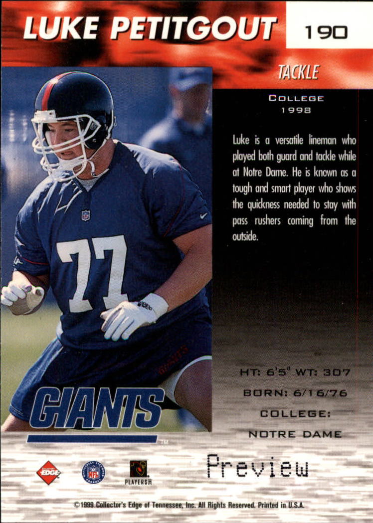 A7941- 1999 Collector's Edge Fury FB Assort Inserts -You Pick- 15+ FREE US SHIP - Picture 185 of 409