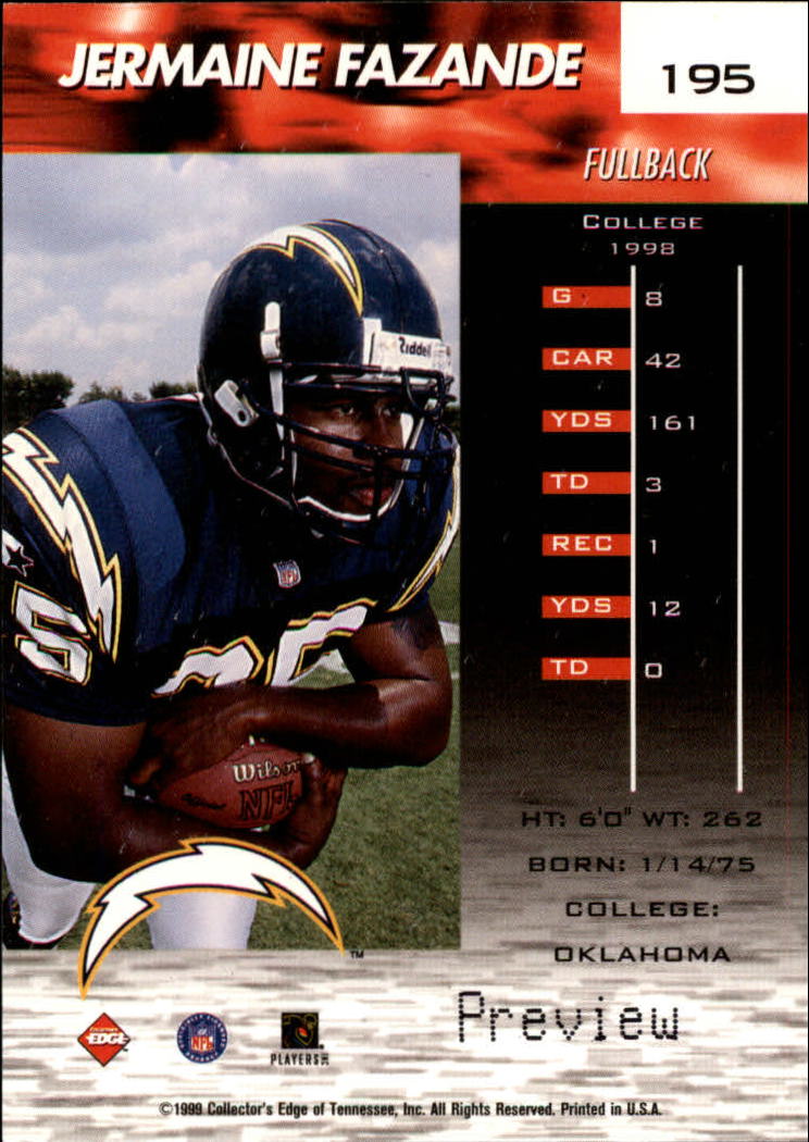 A7941- 1999 Collector's Edge Fury FB Assort Inserts -You Pick- 15+ FREE US SHIP - Picture 195 of 409