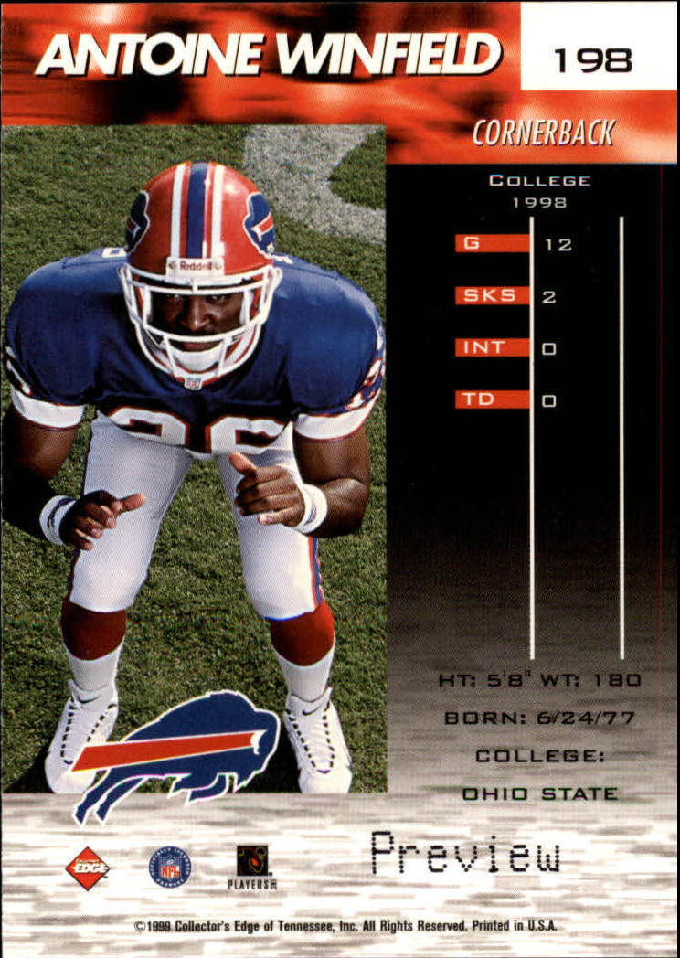 A7941- 1999 Collector's Edge Fury FB Assort Inserts -You Pick- 15+ FREE US SHIP - Picture 201 of 409