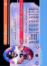 1999 Collector's Edge Millennium Collection Odyssey Blue #67 Mark Brunell back image
