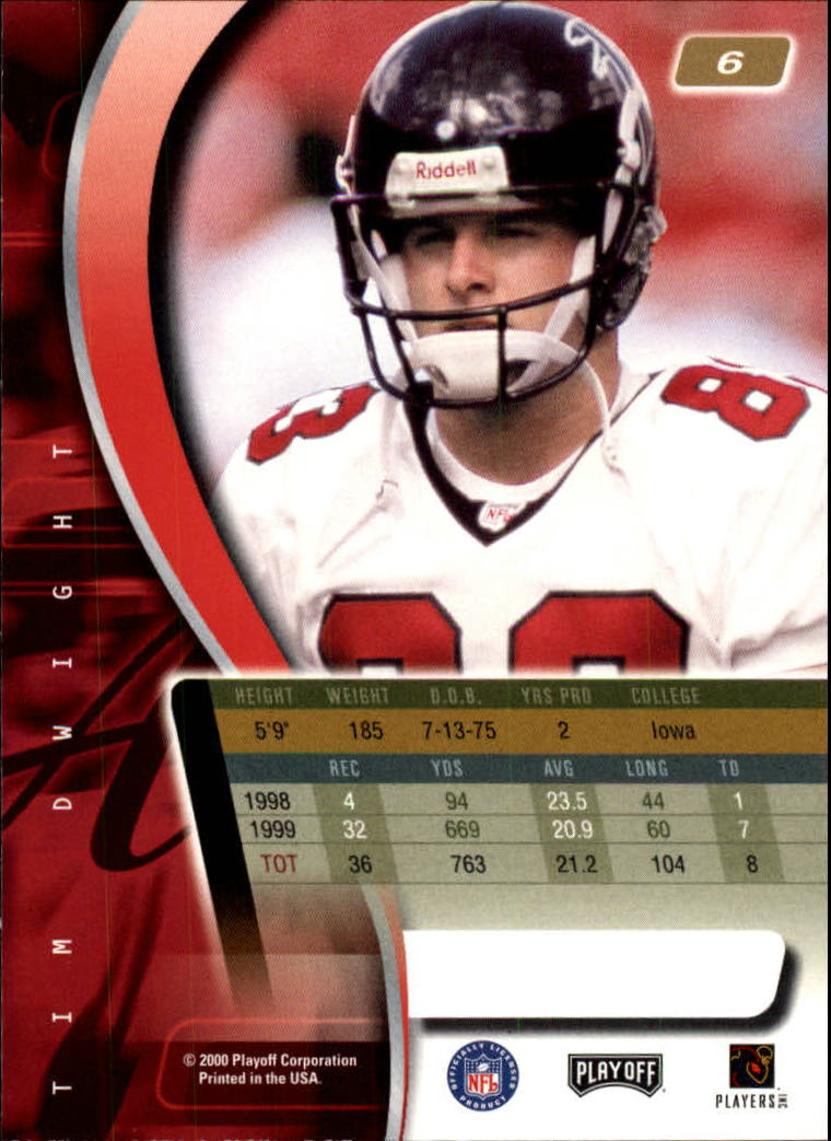 2000 Absolute #6 Tim Dwight back image