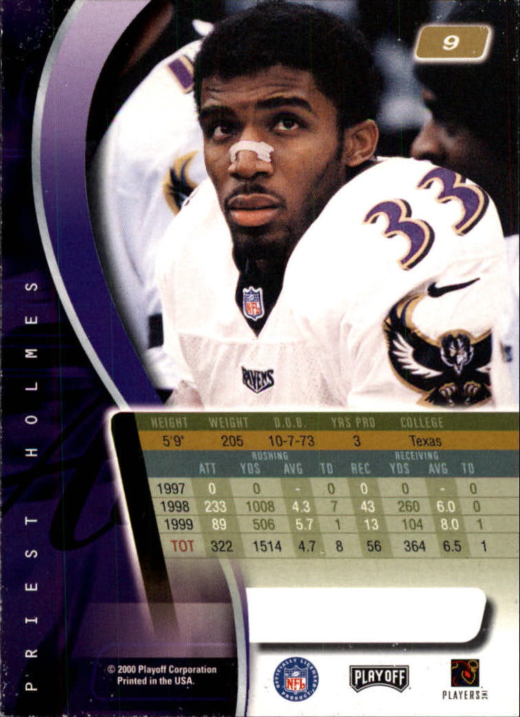 2000 Absolute #9 Priest Holmes back image