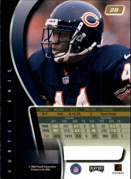 2000 Absolute #28 Curtis Enis back image
