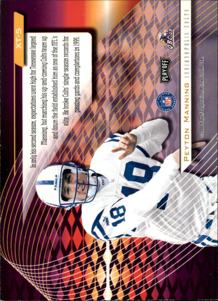 2000 Absolute Extreme Team #XT5 Peyton Manning