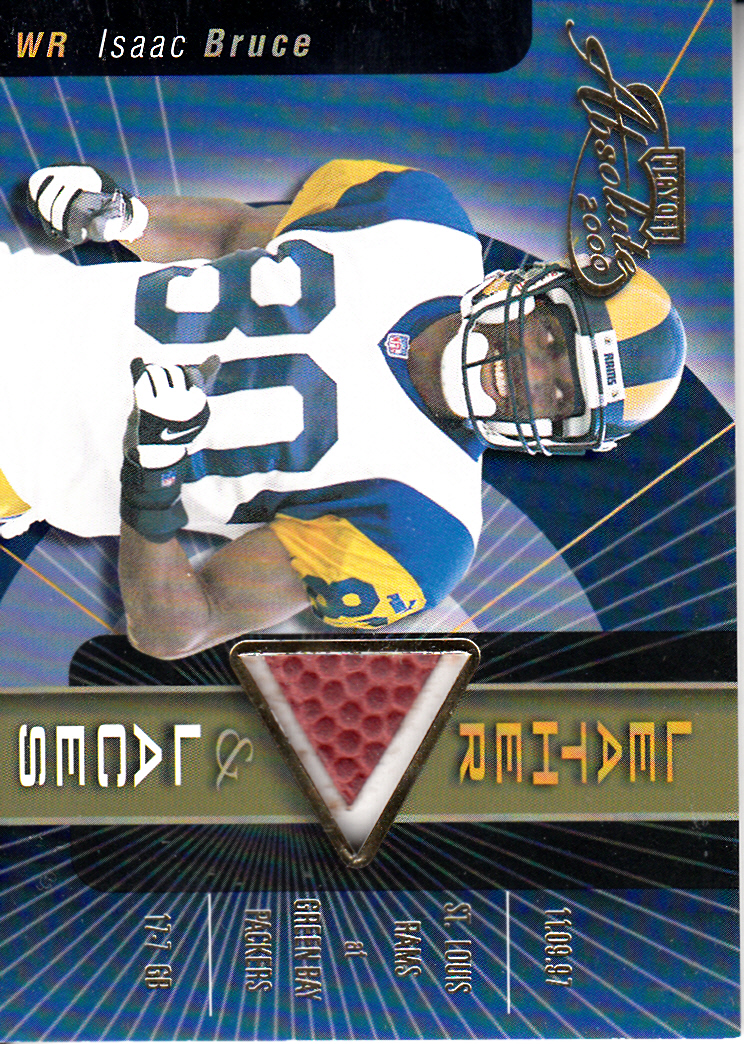 2000 Absolute Leather and Laces #IB80 Isaac Bruce/350