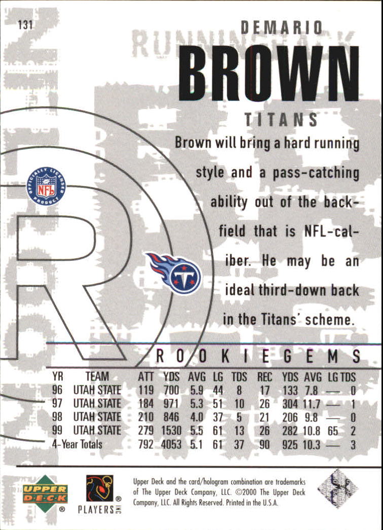 2000 Black Diamond (Upper Deck) Football "Main Set" Cards - Picture 95 of 107