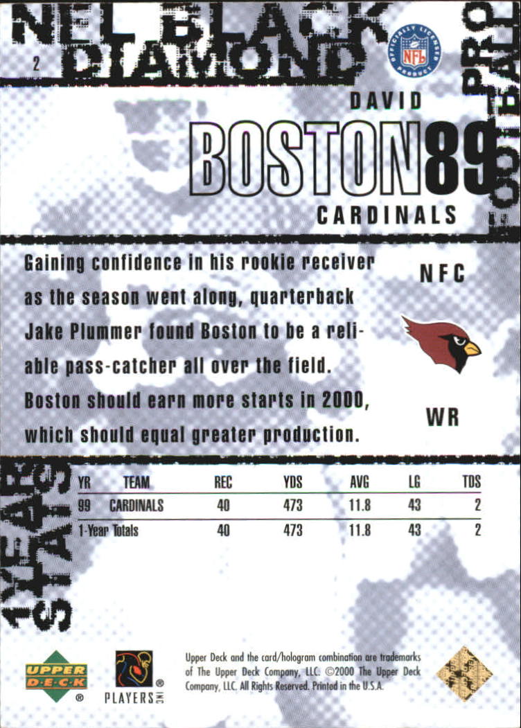 2000 Black Diamond (Upper Deck) Football "Gold" Parallel Cards - Picture 3 of 33