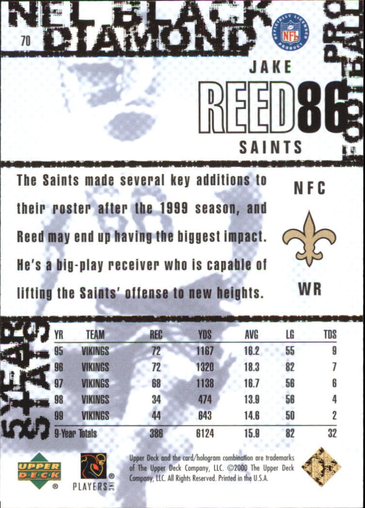 2000 Black Diamond (Upper Deck) Football "Gold" Parallel Cards - Picture 23 of 33