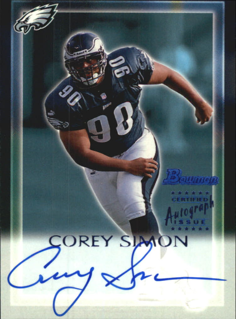 2000 Bowman Autographs #CS Corey Simon B