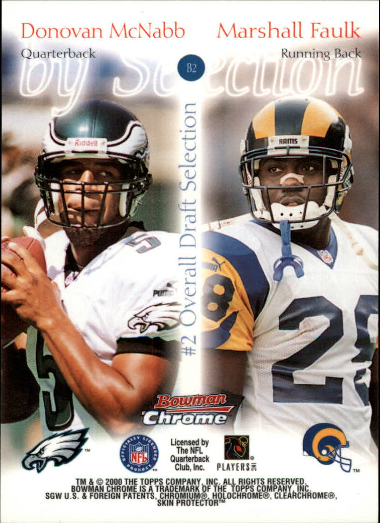 2000 Bowman Chrome Football "Insert and Parallel" Cards